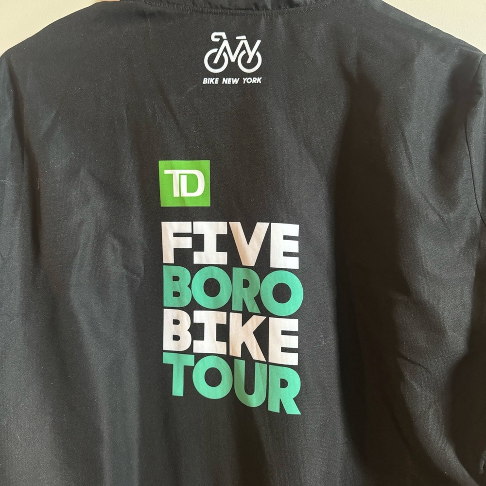 Five Boro Bike Tour Black Cycling Jacket - Picture 4 of 6